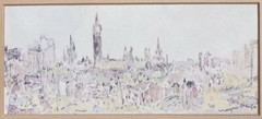 Framed Matted Original Watercolor Art Signed by Canadian Artist Marjorie Orange