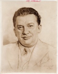 ORIGINAL PHOTOGRAPHIC PRINT OF A PORTRAIT SKETCH OF ACTOR JEAN HERSHOLT #158548