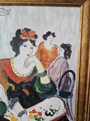 K GARRAH IMPRESSIONIST PORTRAIT OIL PAINTING WOMAN