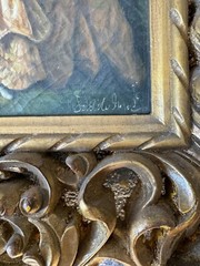 Textured Reproduction Portrait of Madame De Pompadour In Gilt frame 31×27.5″