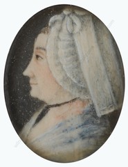 „French married couple“, two miniatures, 1790/95