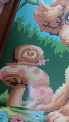 Paint by Number Paintings Puppies Puppy Wood Framed MCM Set Of 2 Vintage
