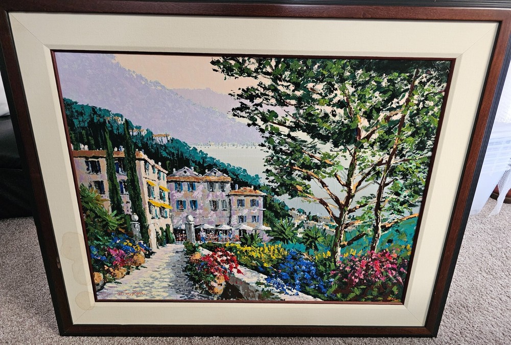 Antique KERRY HALLAM AFTER THE STORM Oil Paint # 103 / 125