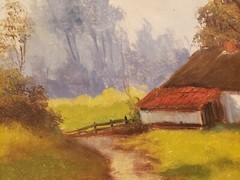 HOLLAND – COUNTRY LANDSCAPE, DUTCH Signed Bercman? 18X22