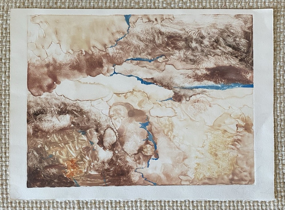 Original Unique Abstract Watercolor Painting Fran Ritchie Yost