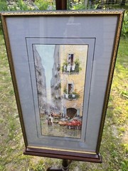Maria Gianni (1863-1905), „Corniche Drive“ watercolor/gouache on board
