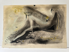 Marta Palau Painting 1962 Modernist Mexican Mexico Famous Woman Abstract Vintage