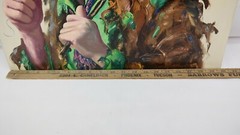Clown Painting Rusty Rust EMMETT KELLY Painting Oil Canvas 1985 1/250 24″ x 20″
