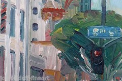8th & Fig Downtown Los Angeles Plein Air Impressionism Cityscape John Kilduff