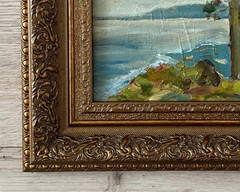 Antique impressionist original oil painting