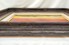 2009 Signed/Framed „Sunset“ Oil Painting by Martin Pavletich/Orange Red/Yellow