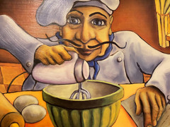 Will Rafuse Jean-Pierre & Gilbert French Chef Canvas Painting PICK UP ONLY