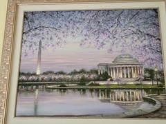 ORIGINAL Robert Finale Oil Painting „Spring Blossom“ Wood Frame- Charrisa 24×30