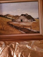 original 0il painting 22in h x26in w including frame