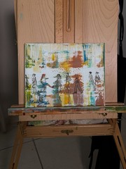 „Not With the Flow“ | Original Contemporary Figurative Painting| Signed Fine Art