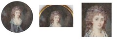 Louis Lie Perin-Salbreux (1753-1817) „Young lady“ important miniature, 1780s (m)