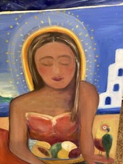 “ Island Lady “Original Oil Painting LARGE 28”x22”On Canvas Handmade