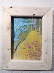 5 inch x 7 inch – Impressionist Painting by A. Avila WITH Frame