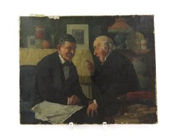 Signed and Dated 1894 Louis Charles Moeller (1855-1930) Oil Painting 10″ x 8″