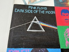 Hand Painted Classic Rock Album Cover Collage Canvas Rolling Stones Beatles