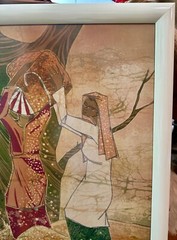 Vintage MCM Rare Batik Painting By Singapore Indonesian Artist Choo Keng Kwang