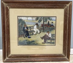 Elise Donaldson Chicago Woman Modernist Artist Social Realism WPA Era Gouache!!!