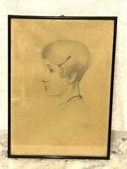 Beautiful Charcoal Technique by Liesel Schönfeld 4.1928 Portrait