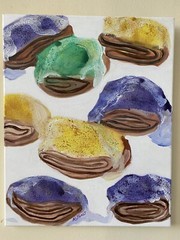King Cake Slices Mardi Gras painting New Orleans Louisiana K C Jones Dessert Art