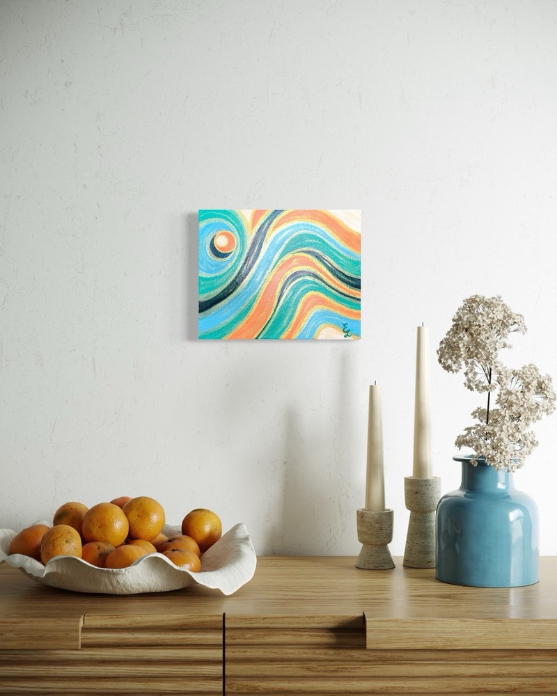 8 X 10 Original Abstract Acrylic Painting