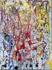 Abstract Art Acrylic Modern Painting Original Painting Dripping 60x80cm Picture