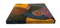 SM Palmer Abstract Art Painting Reproduction Mounted On Wood Frame 12” X 12” #2