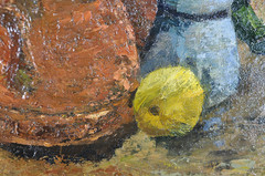 „Still Life With Copper Kettle“ Richard Hobbs Original Oil Painting On Board