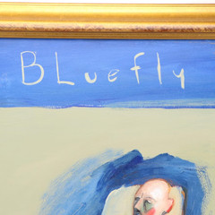 David Fleming „Bluefly“ Original Acrylic Framed Painting Signed