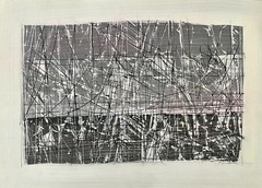 „Clearings in Blacks“ | Watercolour | Franz Ruffing 1966 | 58×76 cm