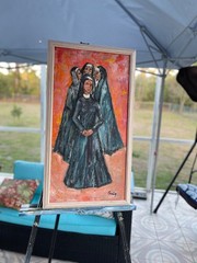 Whispering Nuns Painting