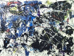Pollock/Richter style￼ Profession￼al Painting 81” X 62”(6ft 9in)Abstract Modern
