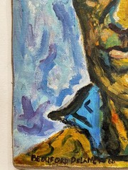 Beauford Delaney Painting – Abstract Figures art – Harlem Renaissance art
