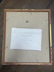 François Federle Original Painting “Les Coquelicots” Framed With Certification