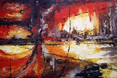 24×36″ (61x92cm)100% hand painted oil flat, Contemporary, Abstract, High Quality