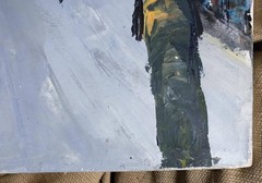 Landscape Oil Painting Modernist City Landscape Cityscape People Expressionist