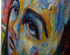 ORIGINAL 30×24″ OIL█PAINTING█REALISTIC GIRL█ART SIGNED FEMALE PORTRAIT WOMAN POP