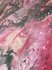 Original Acrylic Pour Painting Abstract Art signed canvas