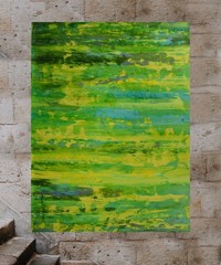 Mark Little Original Giant Canvas Painting 84”X62” (7 Foot) Abstract Modern XL