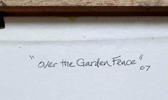 Kathy O’Leary -„Over the Garden Fence“ -Original California Plein Air Landscape