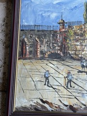 Morris Katz 1973 Original Oil Painting Western Wall Jerusalem Signed Judaica