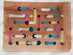 CHUCK GIBBON ALBUQUERQUE N.M. INTERCONNECTIONS WATERCOLOR 12″ X 8.5″ 2017