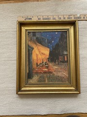 The Masterpiece Collection on Canvas Vincent Van Gogh Café Terrace at Night Art