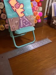 Original Painting Mini Golf Bart Bong Aceo Art Card Fun Games Golfing Markers MG