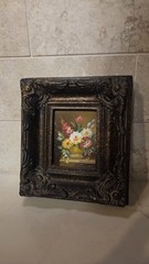 Miniature Oil Painting With Impressive Frame
