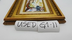 Vintage Framed Belgium Enamel Portrait Painting Copper #775 Signed J. Passin